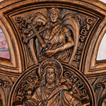 Trinity Jesus and Mary Wooden Cross Catholic Home and Decorative Art Wall Religion Christ Gift Wall Hanging Statue