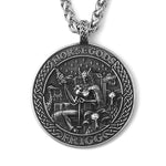 Viking Jewelry Stainless Steel Norse Mythology Frigg Pendant Necklace