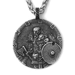 Viking King Jewelry Stainless Steel Ragnar Lodbrok Pendant Necklace