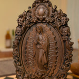 Virgin Mary of Guadalupe Statue, Catholic Icon, Religious Figure, Madonna, Christian, Church, Wall Decor, Art