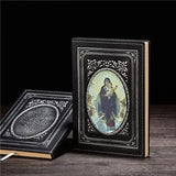 Virgin Notebook A5 Density Board Sticker Hardcover Church Crucifix Religious Christian Gift Orthodox