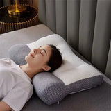 Super Ergonomic Pillow Orthopedic All Sleeping Positions Cervical Contour Pillow Neck Pillow for Neck and Shoulder Pain Relief