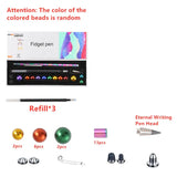 Fidget Pen Writing Spinning Antistress Stylus Pen Hand Finger Rotating Stress Reliever Magnetic Multifunction Capacitive Pen