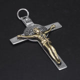 925 Silver Cross Man and Women Jesus Catholic Crucifixes Pendant 3 Sizes