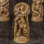 Odin Wood Statue – Hand-Carved Norse God Sculpture