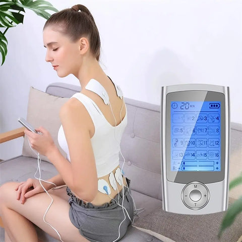 Portable Comfort Electric Pulse Muscle Massager, 1 Piece 16-Mode Electronic Impulse Muscle Massage Machine, Vibration Beauty Instrument Beauty Instrument, Face Slimming & Massaging Skin Care Machine, Facial Massage Skin Care Skincare Gift Set