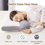 Super Ergonomic Pillow Orthopedic All Sleeping Positions Cervical Contour Pillow Neck Pillow for Neck and Shoulder Pain Relief