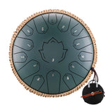 Hluru Glucophone Steel Tongue Drum 13 Inch 15 Notes C Ethereal 12 Inch 13 Notes Drum Handpan Percussion Musical Instrument