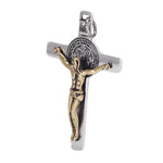 925 Silver Cross Man and Women Jesus Catholic Crucifixes Pendant 3 Sizes