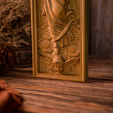 jesus cross wall decor, jesus ascension, wooden cross wall hanging, cross sculpture catholicism, prayer, religious figure, easte