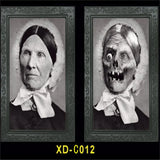 3D Changing Face Ghost Picture Frame Halloween Decoration Horror Craft Supplies Haunted House