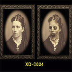 Halloween Decoration 3D Changing Face Moving Picture Frame - Spooky Ghost Portrait Halloween Wall Decoration
 