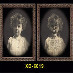 3D Changing Face Ghost Picture Frame Halloween Decoration Horror Craft Supplies Haunted House