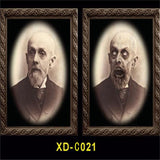 3D Changing Face Ghost Picture Frame Halloween Decoration Horror Craft Supplies Haunted House