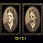 3D Changing Face Ghost Picture Frame Halloween Decoration Horror Craft Supplies Haunted House