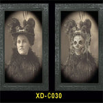 3D Changing Face Ghost Picture Frame Halloween Decoration Horror Craft Supplies Haunted House