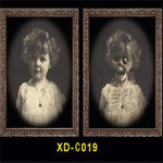 Halloween Decoration 3D Changing Face Moving Picture Frame - Spooky Ghost Portrait Halloween Wall Decoration
 