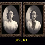 Halloween Decoration 3D Changing Face Moving Picture Frame - Spooky Ghost Portrait Halloween Wall Decoration
 