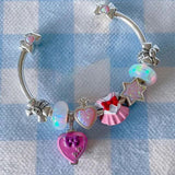 Baby And Ducky Polly Pocket Charm Bead With Mummy Baby Dolls For Pandora Bracelet Bangle European Jewelry 925 Sterling Silver