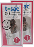 Modern Tea Filter Bags, Disposable Tea Infuser, Size 1, Set of 200 Filters - 2 Boxes - Heat Sealable, Natural, Easy to Use Anywhere, No Cleanup – Perfect for Teas, Coffee & Herbs - from