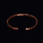 Customized Handcrafted Copper Cuff Bracelet: Personalized Retro Viking Style Statement Piece for Men, Women, and Girls