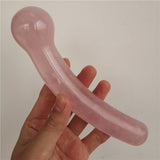 18cm Natural rock Rose quartz crystal massage yoni wand sex toys for healing Yoni Crystals