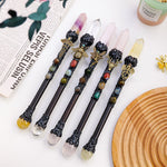 1PC Natural Amethyst Crystal Point Witch Wand Crystal Scepter Magic Wand Spirit Healing Gemstone Energy