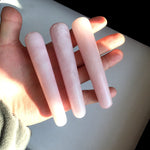 1PC good Quality Natural Rose Quartz Yoni Wands Gemstone Crafts Pleasure Wand Body Hand Massage Wood Magic Stone Ornament Gifts|Stones|