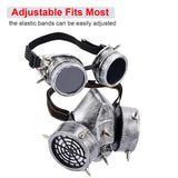 Easter Steampunk Creative Mask Goggles Halloween COSPLAY Prop Gift Steampunk Fashion Retro Rivets Gas Respirator Gothic Anti-Fog