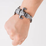 Magicun Viking~2018 New Hyperbole  Stainless Steel Crocodile Cuff Bracelets as men gift