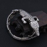 Magicun Viking~2018 New Hyperbole  Stainless Steel Crocodile Cuff Bracelets as men gift