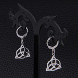 Magicun Viking~2018 new stainless steel Celtic knot Earrings for women 2pcs/set