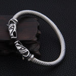 Magicun Viking~2019 new arrival Stainless steel Nordic Viking Raven bracelet adjustable never lose color men jewelry