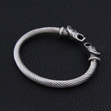 Magicun Viking~2019 new arrival Stainless steel Nordic Viking Raven bracelet adjustable never lose color men jewelry