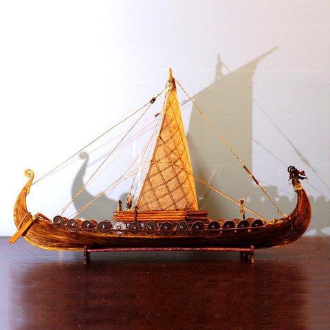2020 New Style Viking Dragon Boat  with Sail Home Decoration as gift