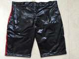 Sexy Lingerie Gay Men Faux Leather Lace Up Pants New Hot Black Mens Latex Pvc Bondage Open Cortch Shorts Gothic Fetish - Exotic Pants