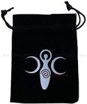 Altar Tarot Cloth,Triple Goddess Moon Phases Astrology Tarot Cards Divination Special Tablecloth Tarot Altar Cloth Table Cloth(with Bag)