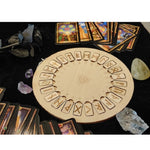 25Pcs Wood Runes Set Rune Board Kit Round Wooden Tile Divination Occultism Fortune-telling  Witchcraft Supplies for Altar WICCA Tarot &Divination