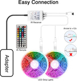 LED Strip Lights 65.6 FT, Led Lights for Bedroom,Color Changing with 44 Keys Remote for Room, Party, Home Decoration…