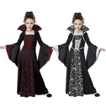 Halloween Cosplay Witch Vampire Costume for Kids Girls Disfraz Carnival Dress Up Party Mujer Children's Performance Clothing