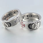 Customade Scottish Rite Master Mason Masonic 32 Degree Double Eagle Dropshipping Sterling Silver Ring