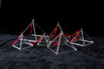 3-9inch Set Of Clear Quartz Crystal Singing Pyramid - Bells &Chimes