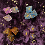 3 Pcs/set 8-Sided Rune Dice set Resin Assorted Polyhedral Dices Set Divination Altar Runes Supplies For Witch Witchcraft Dices