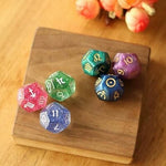 3 pcs 12 sides D12 Polyhedral Dice Astrological Creative tarot Dices Set Board game Divination Dice for EZ Constellation Games