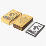 3D Gold Foil Tarot Card Hot Stamping  Board Game Card Divination
