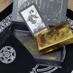 3D Gold Foil Tarot Card Hot Stamping  Board Game Card Divination