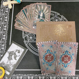 3D Gold Foil Tarot Card Hot Stamping  Board Game Card Divination