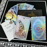 3D Gold Foil Tarot Card Hot Stamping  Board Game Card Divination