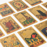 3D Gold Foil Tarot Card Hot Stamping  Board Game Card Divination