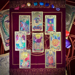 3D Gold Foil Tarot Card Hot Stamping  Board Game Card Divination